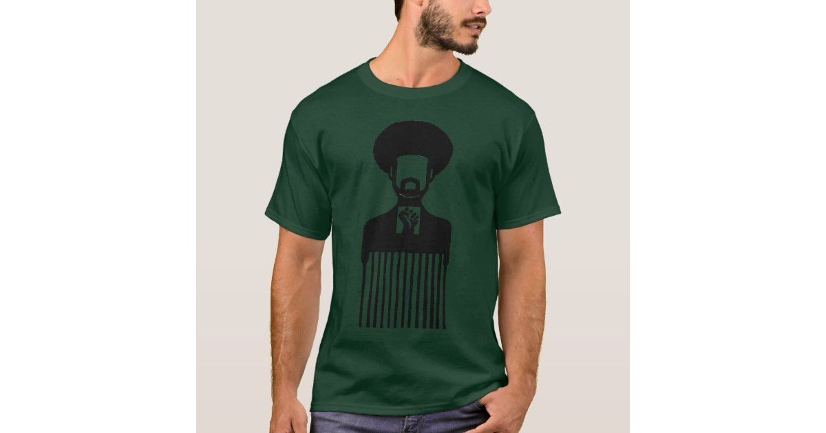 afro pick t shirt