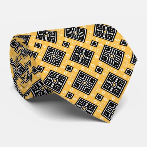 Afro Pop Cool Modern Mud Cloth Design Neck Tie