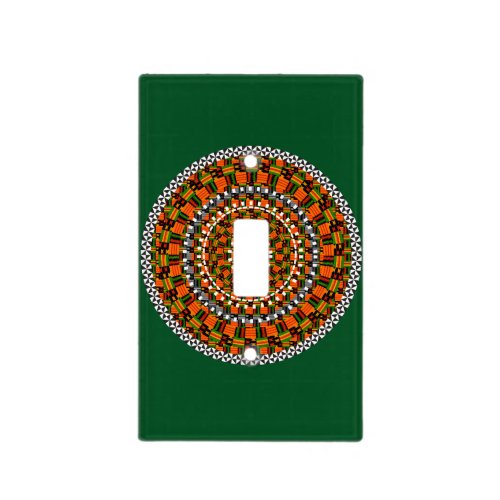 Afro Pop Kente_Style Design Light Switch Cover
