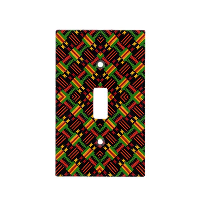 Afro Pop Supreme Tribal Light Switch Cover (Front)