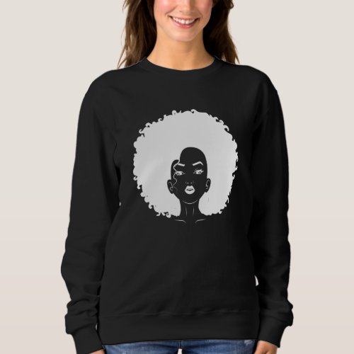 afro  pretty  hair  woman  stylish  beautiful dive sweatshirt