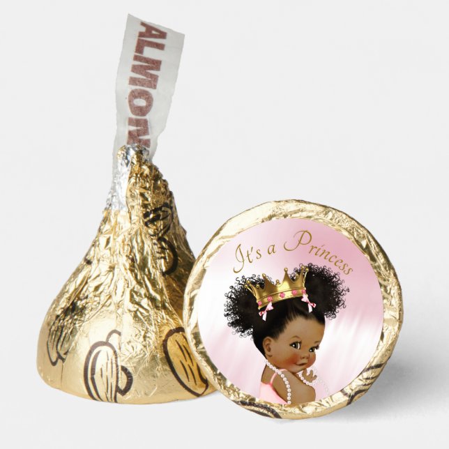 Afro Princess Baby Shower Hershey®'s Kisses® (Front)