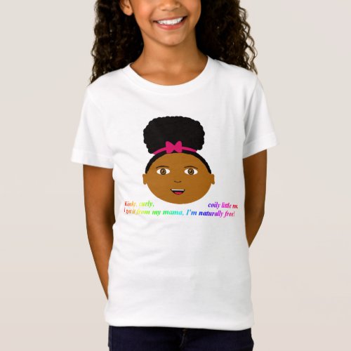 Afro puff t_shirt