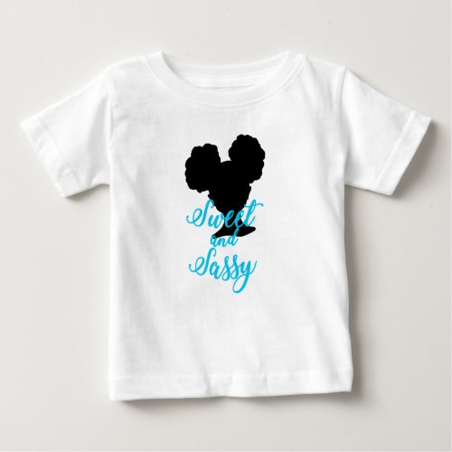 Afro Puffs  Sweet and Sassy  Natural Hair Baby T_Shirt