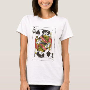 Afro Queen of Spades Black Queen of Spade Card T-Shirt