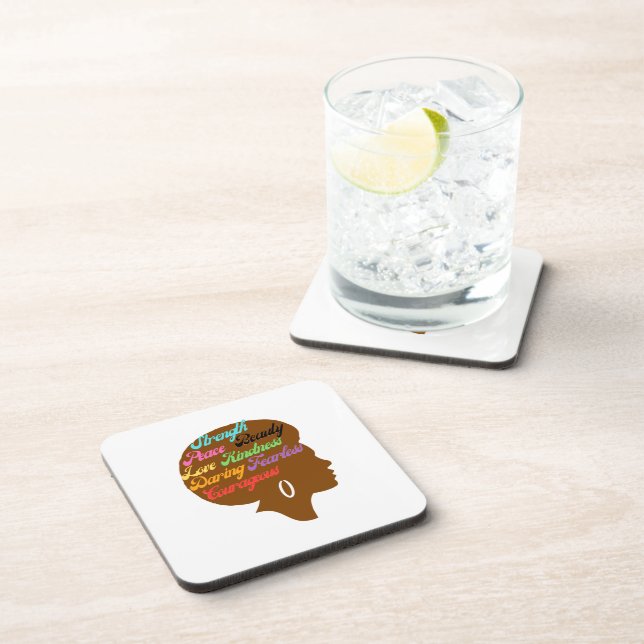 Afro Strength Coasters (Right Side)