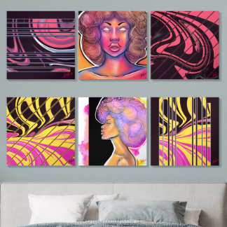 Afro Sunrise Acrylic Photo Tile