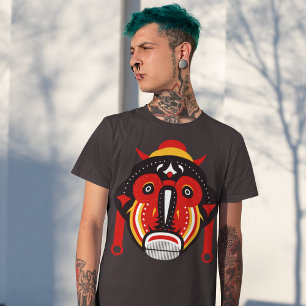 Afro Teke Tribal Mask T-Shirt