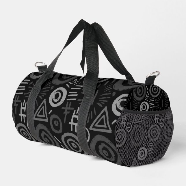 Afro Tribal Pattern Colorful Abstract  Duffle Bag (Right Corner)