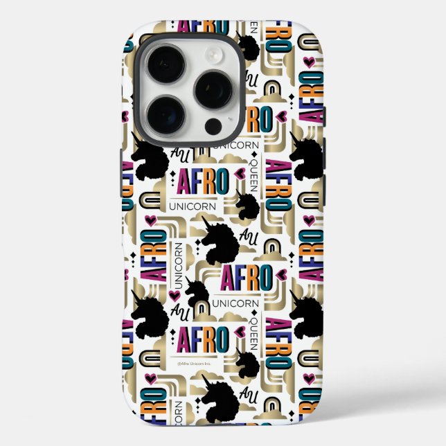 Afro Unicorn Bold Pattern Case-Mate iPhone Case (Back)