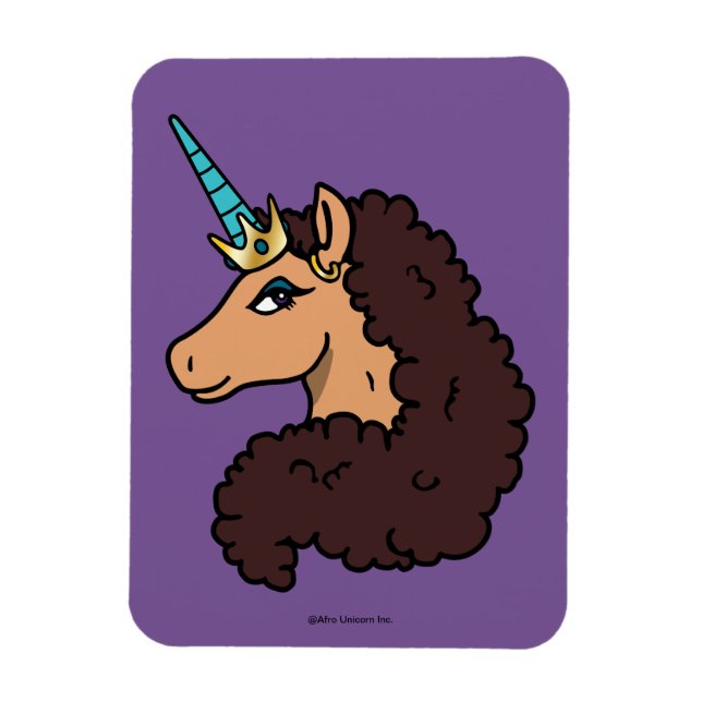 Afro Unicorn | Divine Magnet (Vertical)