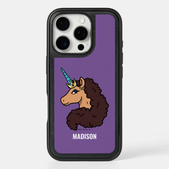 Afro Unicorn | Divine Otterbox iPhone Case (Back)