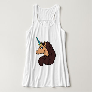 Afro Unicorn   Divine Tank Top