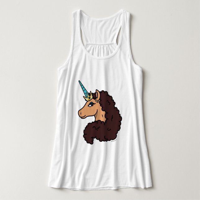 Afro Unicorn | Divine Tank Top (Design Front)