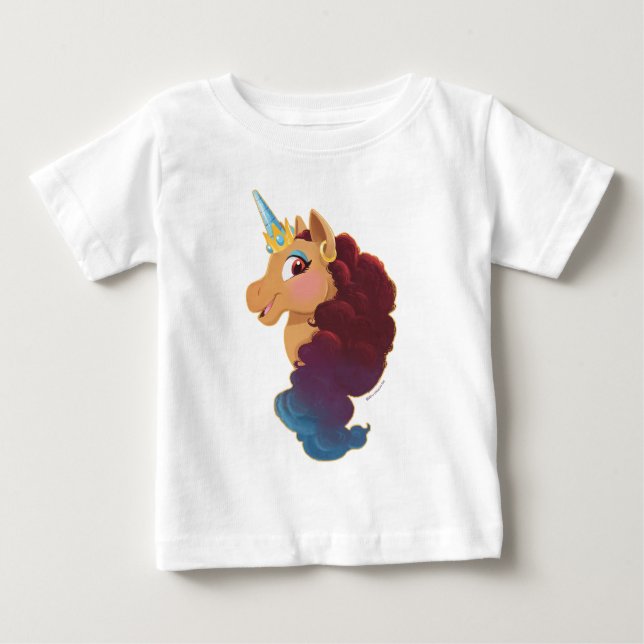 Afro Unicorn | Divine the Unicorn Baby T-Shirt (Front)