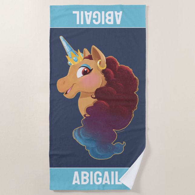 Afro Unicorn | Divine the Unicorn Beach Towel (Front)