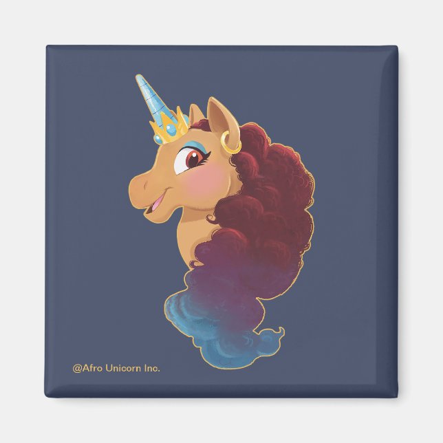 Afro Unicorn | Divine the Unicorn Magnet (Front)