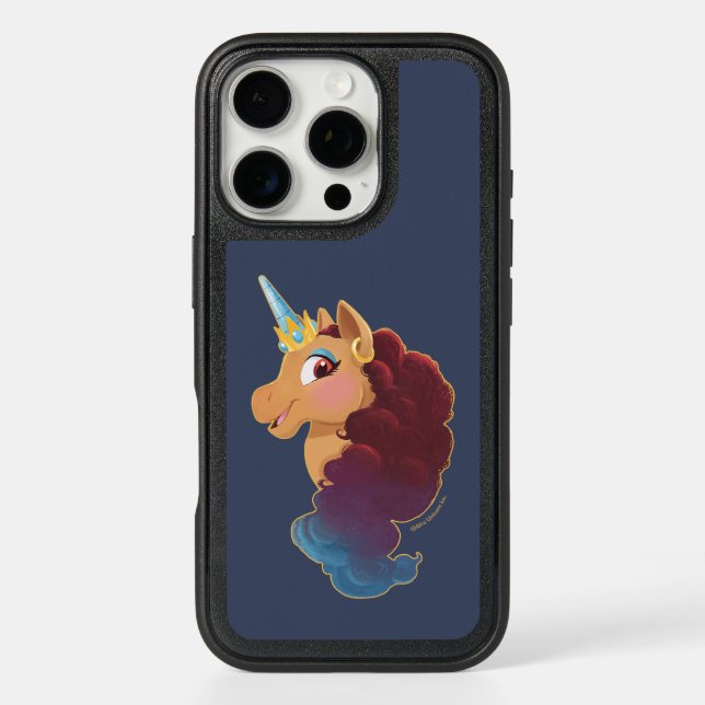 Afro Unicorn | Divine the Unicorn Otterbox iPhone Case (Back)