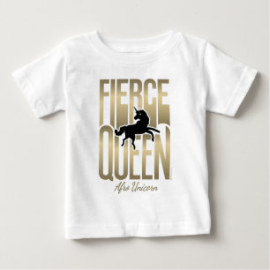 Afro Unicorn Fierce Queen Baby T-Shirt