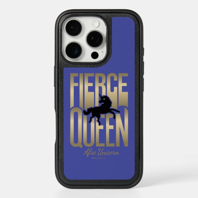 Afro Unicorn Fierce Queen Otterbox iPhone Case (Back)