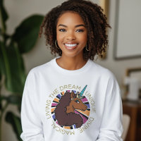 Afro Unicorn Living the Dream Design