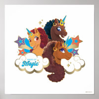 Afro Unicorn “Made of Magic” Trio Design