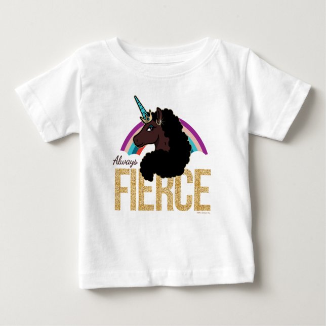 Afro Unicorn | Magical - Always Fierce Baby T-Shirt (Front)