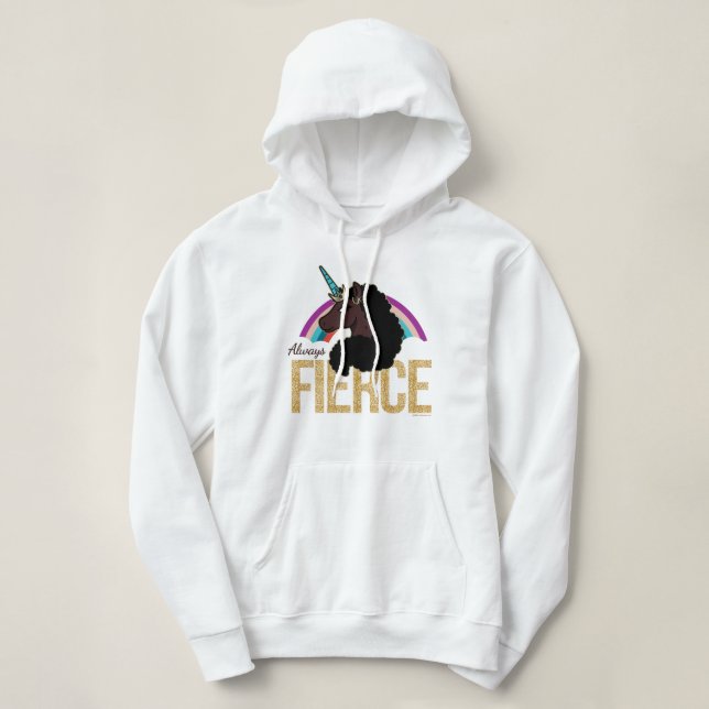 Afro Unicorn | Magical - Always Fierce Hoodie (Design Front)