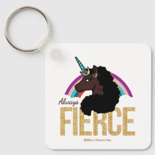 Afro Unicorn Magical - Always Fierce Keychain