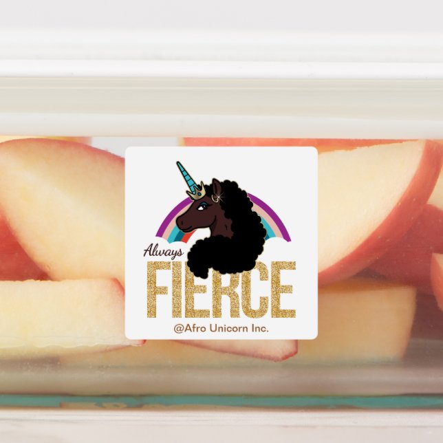 Afro Unicorn | Magical - Always Fierce Labels (Affixed)