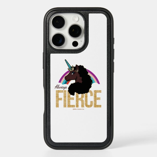 Afro Unicorn | Magical - Always Fierce Otterbox iPhone Case (Back)