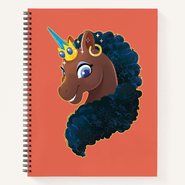Afro Unicorn | Magical Notebook (Front)