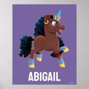Afro Unicorn Magical Prancing Poster