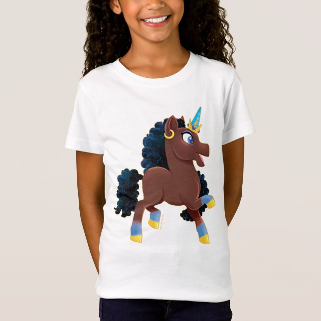 Afro Unicorn | Magical Prancing T-Shirt (Front)