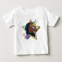 Afro Unicorn Magical Star