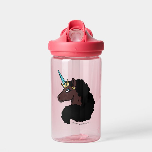 Afro Unicorn | Magical Water Bottle (Front)