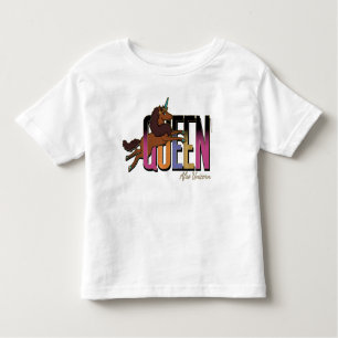 Afro Unicorn Queen Design Toddler T-shirt