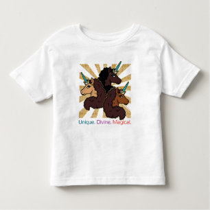 Afro Unicorn Trio: Unique, Divine, and Magical Toddler T-shirt