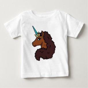 Afro Unicorn   Unique Baby T-Shirt