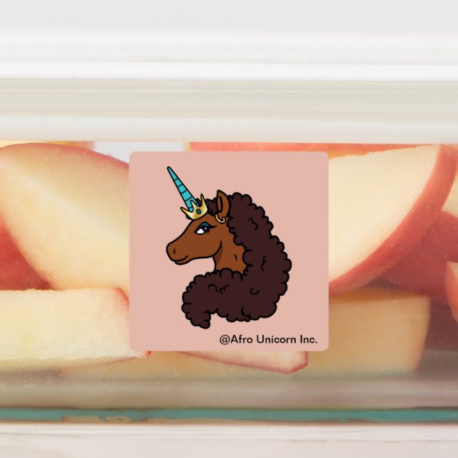 Afro Unicorn | Unique Labels (Affixed)