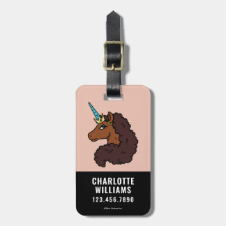 Afro Unicorn | Unique Luggage Tag