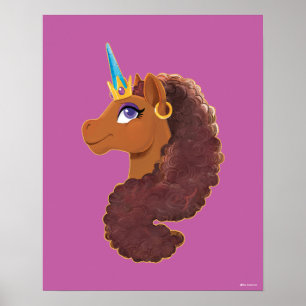 Afro Unicorn Unique Poster