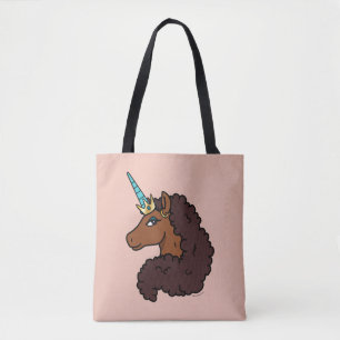 Afro Unicorn Unique Tote Bag