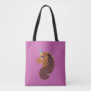 Afro Unicorn   Unique Tote Bag