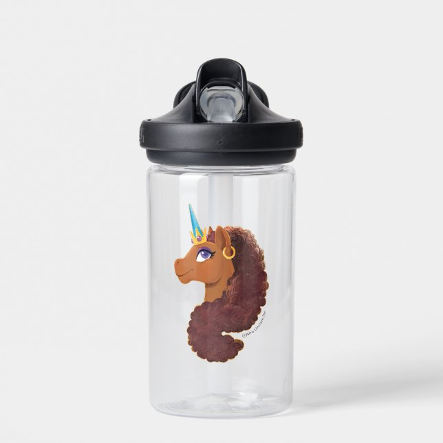 Afro Unicorn | Unique Water Bottle (Front)