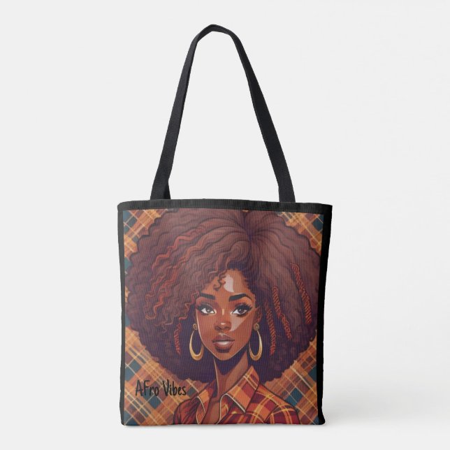 Afro Vibes tote  for life (Back)