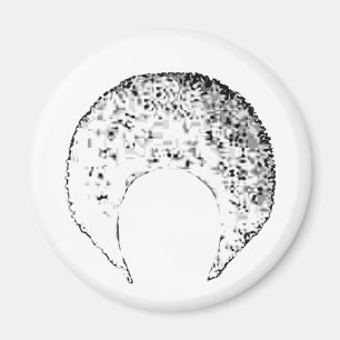 Afro White The MUSEUM Zazzle Gifts Magnet