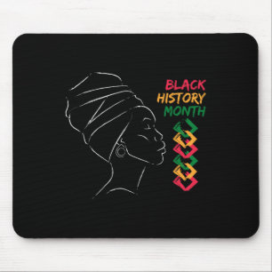 Afro Woman Black History Month Color Men Women Wom Mouse Pad