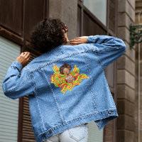 Afro Woman | Black History Month Denim Jacket