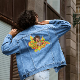 Afro Woman | Black History Month Denim Jacket